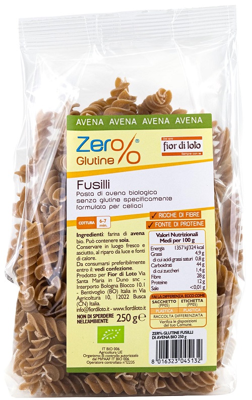 FUSILLI DI AVENA 250 G - Farmadillo
