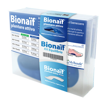 KIT EQUILIBRIO BIONAIF PLANTARE ATTIVO BLU MEDIO DAL 38 AL 42 70-80KG - Farmadillo