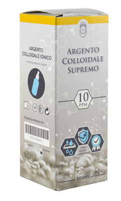 ARGENTO COLLOIDALE SUPREMO 10PPM CERTIFICATO CON CONTAGOCCE 100 ML - Farmadillo
