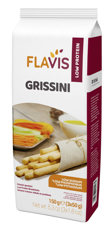FLAVIS GRISSINI APROTEICI 3 PORZIONI DA 50 G - Farmadillo
