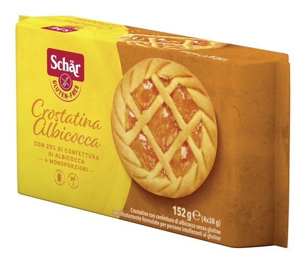 SCHAR CROSTATINA CON CONFETTURA DI ALBICOCCA 4 MONOPORZIONI DA 35 G - Farmadillo