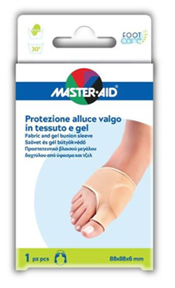 PROTEZIONE IN GEL E TESSUTO MASTER-AID FOOTCARE PER ALLUCE VALGO 1 PEZZO D5 - Farmadillo