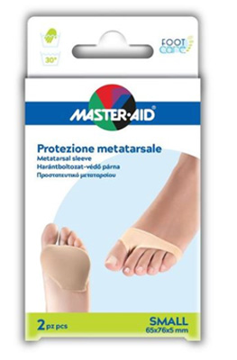 PROTEZIONE IN GEL E TESSUTO  MASTER-AID FOOTCARE PER METATARSO SMALL 2 PEZZI G2 - Farmadillo