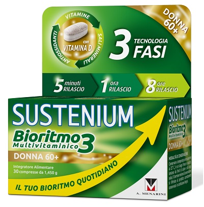 SUSTENIUM BIORITMO3 DONNA 60+ 30 COMPRESSE - Farmadillo