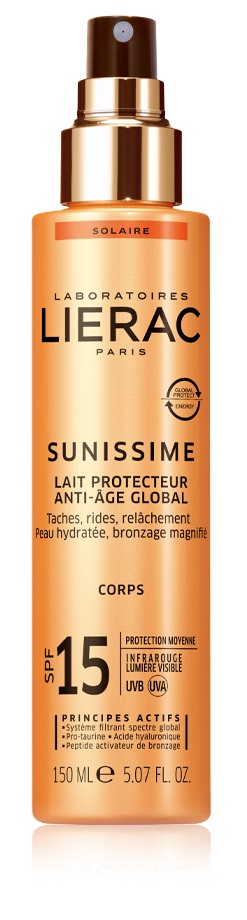 LIERAC SUNISSIME LATTE CORPO SPF15 150 ML - Farmadillo