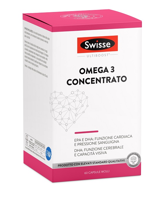 SWISSE OMEGA 3 CONCENTRATO 60 CAPSULE MOLLI DA 2440 MG - Farmadillo
