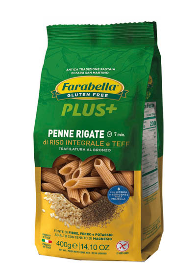 FARABELLA PENNE RISO INTEGRALE E TEFF 400 G - Farmadillo