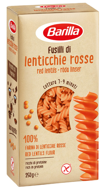 BARILLA FUSILLI LENTICCHIE ROSSE 250 G - Farmadillo