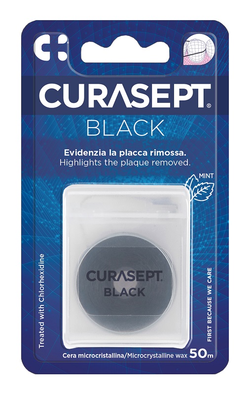 CURASEPT FLOSS CERATO NERO CLOREXIDINA - Farmadillo
