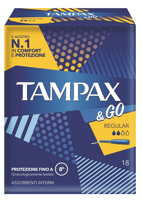 TAMPAX &GO REGULAR 18 PEZZI - Farmadillo