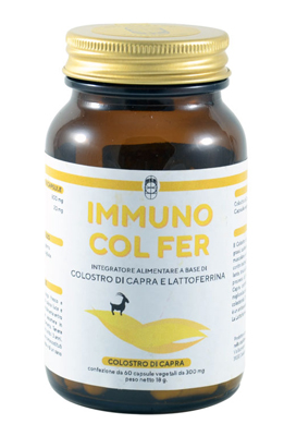 IMMUNO COL FER COLOSTRO DI CAPRA 60 CAPSULE VEGETALI - Farmadillo