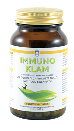 IMMUNO KLAM COLOSTRO DI CAPRA KLAMATH 60 CAPSULE VEGETALI - Farmadillo