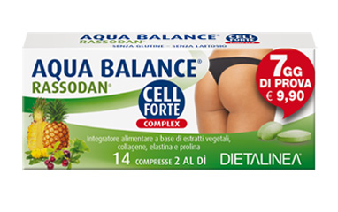AQUA BALANCE RASSODAN CELL FORTE 7 DAYS 14 COMPRESSE DIETALINEA - Farmadillo