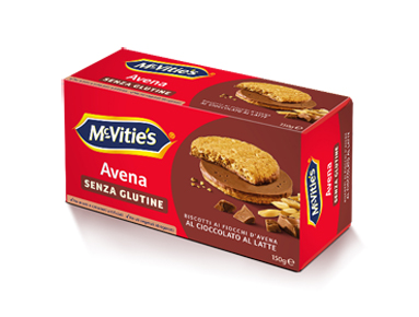 MC VITIE'S AVENA AL CIOCCOLATO AL LATTE SENZA GLUTINE 150 G - Farmadillo