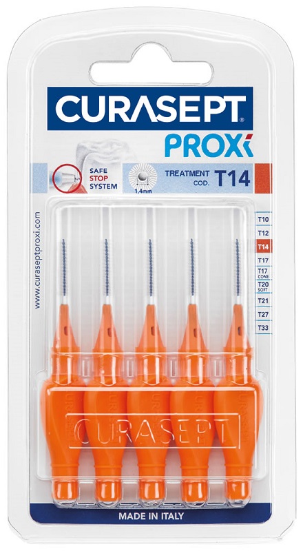 CURASEPT PROXI T14 ARANCIO/ORANGE 5 PEZZI - Farmadillo
