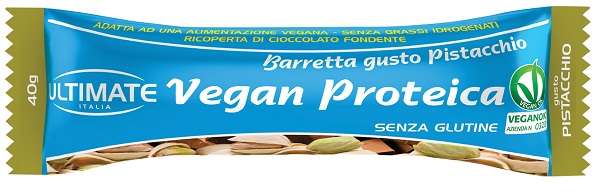 ULTIMATE BARRETTA VEGAN PROTEICA PISTACCHIO 40 G - Farmadillo