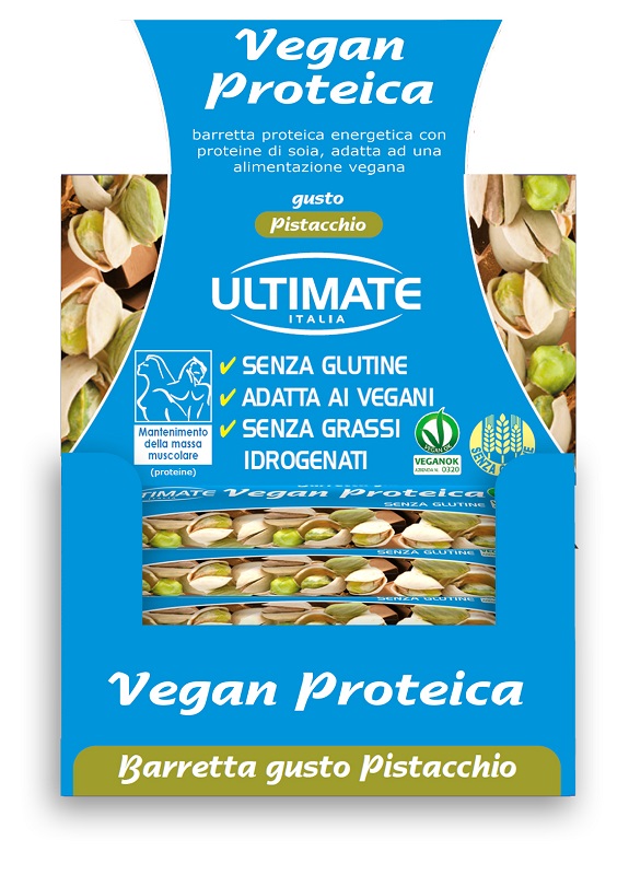 ULTIMATE BARRETTA VEGAN PROTEICA PISTACCHIO 24 X 40 G - Farmadillo