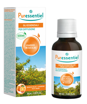 PURESSENTIEL MISCELA DIFFUSIONE VIAGGIO SICILIA 30 ML - Farmadillo