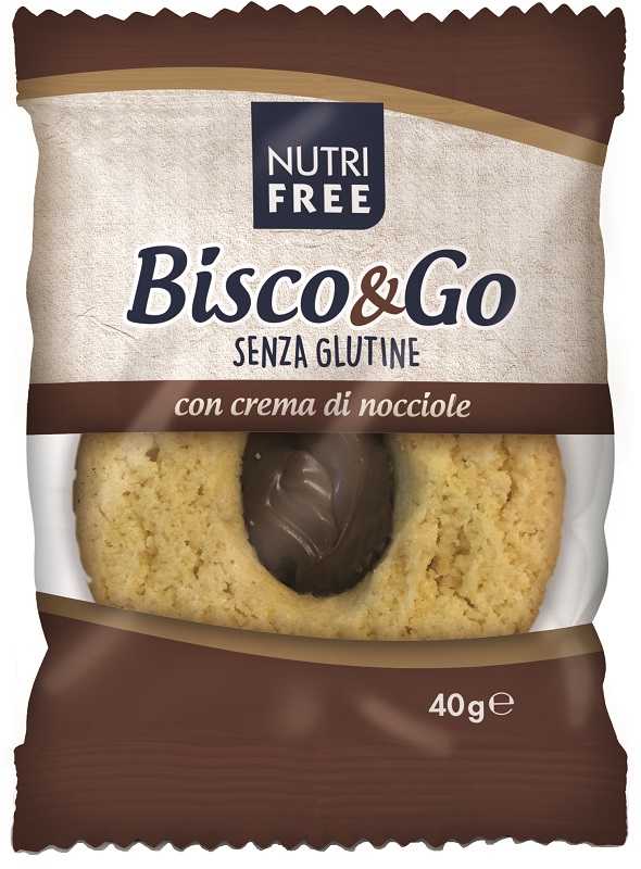 NUTRIFREE BISCO&GO CON CREMA DI NOCCIOLE 40 G - Farmadillo