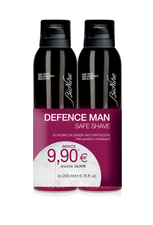 DEFENCE MAN BIPACK SCHIUMA BARBA 2 X 200 ML - Farmadillo