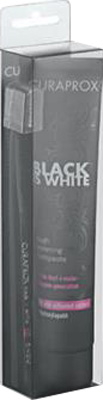 CURAPROX BLACK IS WHITE DENTIFRICI SBIANCANTI 1 DENTIFRICIO DA 90ML + 1 SPAZZOLINO - Farmadillo