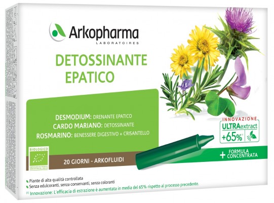 ARKOFLUIDI DETOSSINANTE EPATICO 20 FIALE - Farmadillo