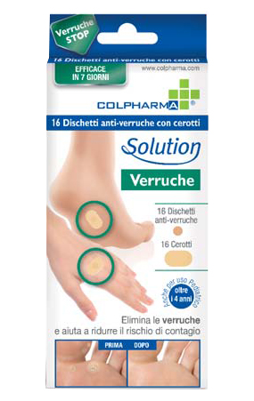 DISCHETTO ANTIVERRUCA CON CEROTTI COLPHARMA - Farmadillo