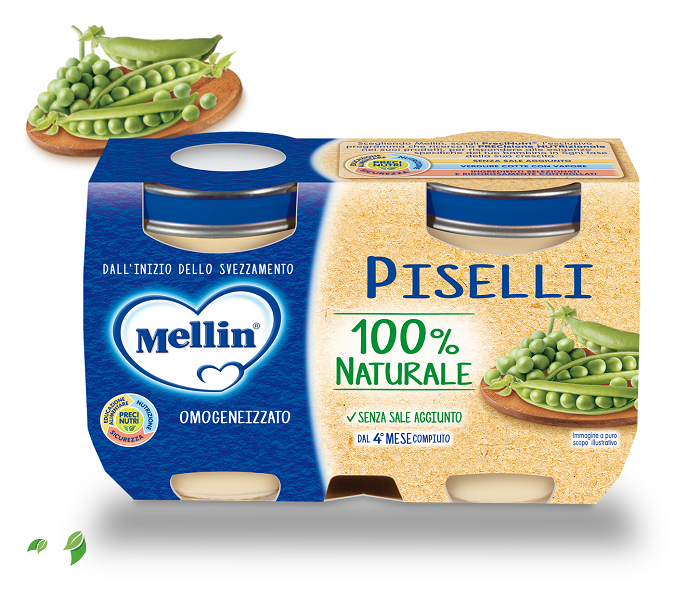 OMOGENEIZZATO PISELLI 2 X 125 G - Farmadillo