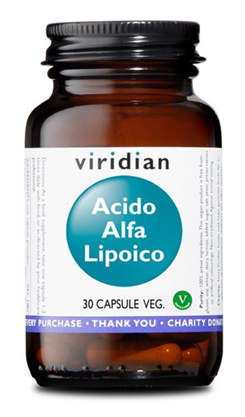 VIRIDIAN ACIDO ALFA LIPOICO 30 CAPSULE VEGETALI - Farmadillo