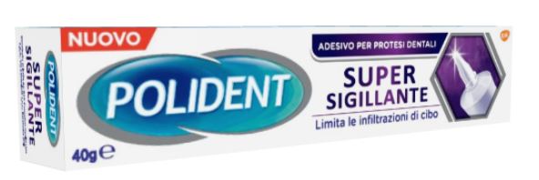 POLIDENT SUPER TENUTA+SIGILLANTE ADESIVO PROTESI DENTALE 40 G - Farmadillo