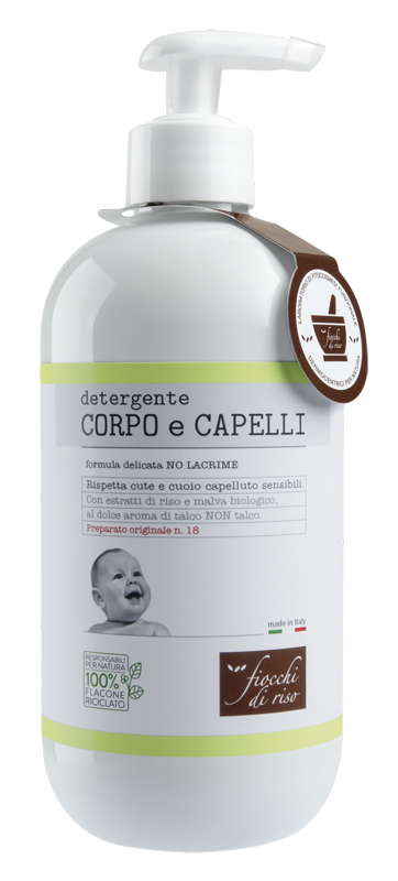 FIOCCHI DI RISO DETERGENTE CORPO/CAPELLI TALCO 400 ML - Farmadillo