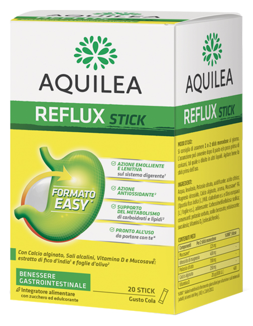 AQUILEA REFLUX 20 STICK MONODOSE - Farmadillo