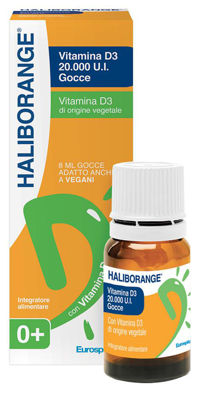 HALIBORANGE VITAMINA D3 20000 UI GOCCE 8 ML - Farmadillo