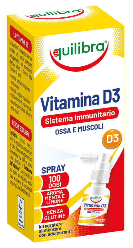 VITAMINA D3 SISTEMA IMMUNITARIO OSSA E MUSCOLI 13 ML - Farmadillo