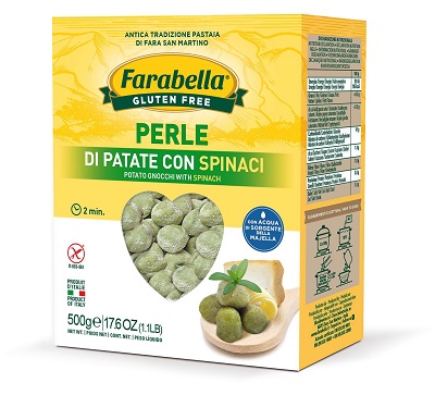 FARABELLA PERLE PATATE SPINACI 500 G ASTUCCIO - Farmadillo