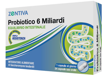ZENTIVA PROBIOTICO 6 MILIARDI 24 CAPSULE VEGETALI - Farmadillo