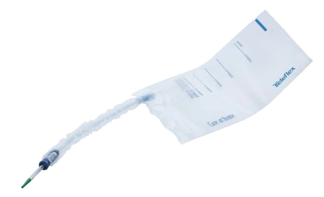 CATETERE VESCICALE AUTOLUBRIFICANTE LIQUICK X-TREME PLUS RIVESTIMENTO IDROFILO CON SACCA RACCOGLI URINA DIAMETRO CH14 LUNGHEZZA 43 CM PUNTA ERGOTHAN 2 FORI SFALSATI 30 PEZZI - Farmadillo