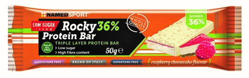 ROCKY 36% PROTEIN BAR RASPBERRY CHEESECAKE BARRETTA 50 G - Farmadillo