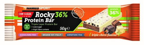 ROCKY 36% PROTEIN BAR TRIPLE CHOCO BARRETTA 50 G - Farmadillo