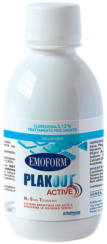 EMOFORM PLAKOUT ACTIVE 0,12 + DENTIFRICIO VENDITA - Farmadillo