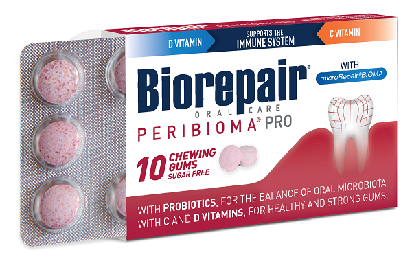 BIOREPAIR PERIBIOMA GOMME MASTICABILI 10 COMPRESSE DA 1,2 G - Farmadillo