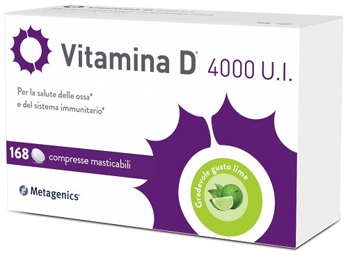 VITAMINA D 4000UI 168 COMPRESSE MASTICABILI - Farmadillo