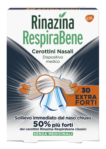 RINAZINA RESPIRABENE CEROTTINO EXTRA FORTE 30 PEZZI - Farmadillo