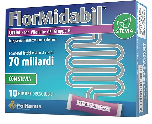 FLORMIDABIL ULTRA 10 BUSTINE CON STEVIA - Farmadillo