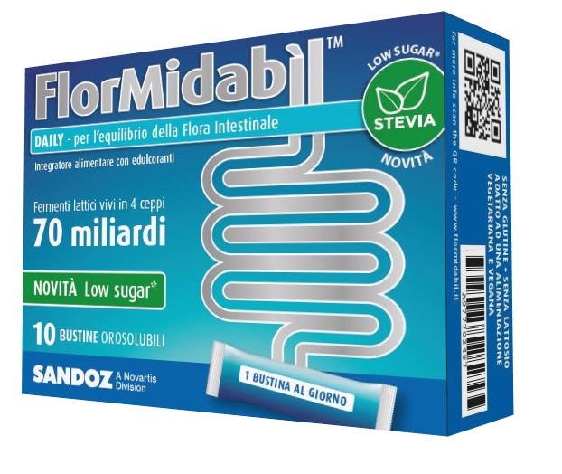 FLORMIDABIL DAILY 10 BUSTINE CON STEVIA - Farmadillo