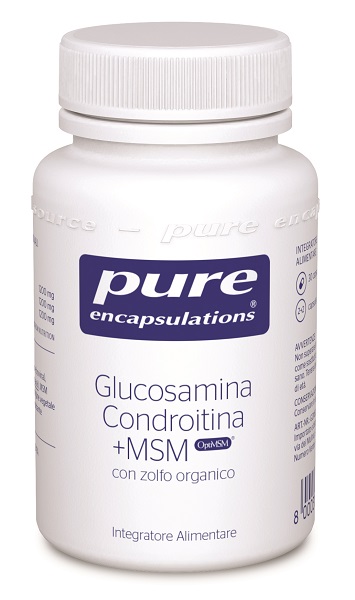 PURE ENCAPSULATIONS GLUCOSAMINA CONDROITINA + MSM 30 CAPSULE - Farmadillo