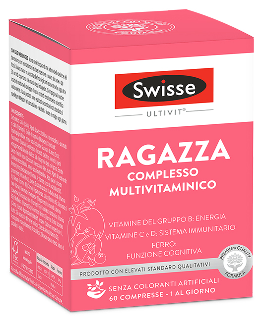 SWISSE MULTIVITAMINICO RAGAZZA 60 COMPRESSE - Farmadillo