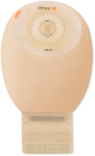 DANSAC NOVALIFE TRE 1 SACCA APERTA OPACA SOFTCONVEX MIDI PER ILEOSTOMIA CON FINESTRA RITAGLIABILE 15-34MM 360 ML 10 PEZZI - Farmadillo