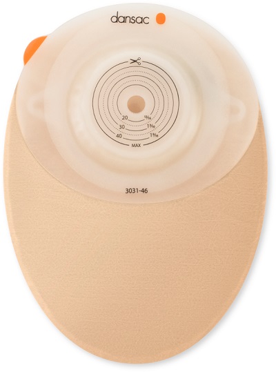 DANSAC NOVALIFE TRE 1 SACCA CHIUSA OPACA CONVEX MAXI PER COLOSTOMIA CON FINESTRA RITAGLIABILE 15-59 MM 550 ML 10 PEZZI - Farmadillo