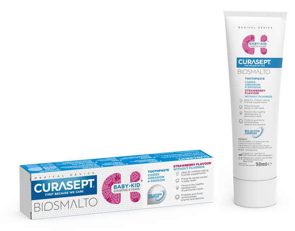 CURASEPT BIOSMALTO BABY KID SENZA FLUORO 50 ML - Farmadillo